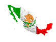 mexico map and flag mexico map and flag