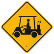 golfer crossing