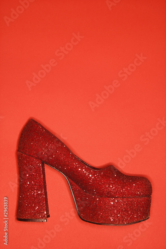 Photo: high heel shoe. high heel shoe.