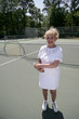 senior lady plays tennis senior lady plays tennis
