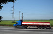 fuel or gas tanker truck