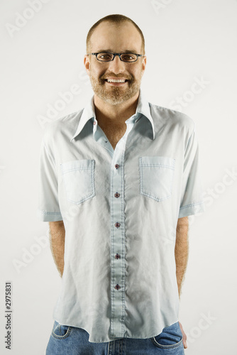 Portrait of Caucasian man. Portrait of Caucasian man.