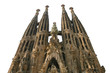 Photo: isolated sagrada familia church, barcelona, spain isolated sagrada familia church, barcelona, spain