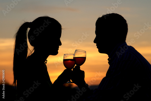 Photo: having a toast at the sunrise having a toast at the sunrise
