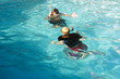 Photo: two boys underwater two boys underwater