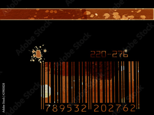 grunge bar code background