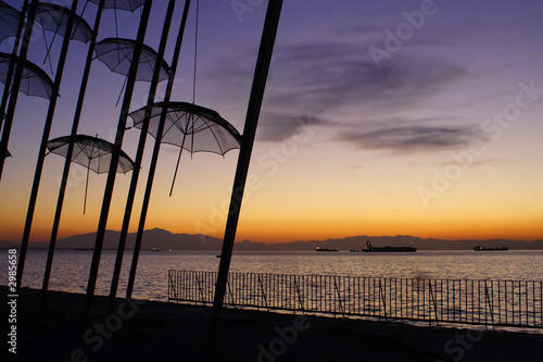 thessaloniki sunset thessaloniki sunset