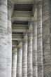 Several marble columns in Rome, Italy.
