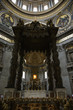 Interior of Saint Peter's Basilica, Rome, Italy.