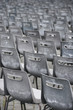 Close-up shot of many chairs.