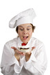 chef excited about dessert