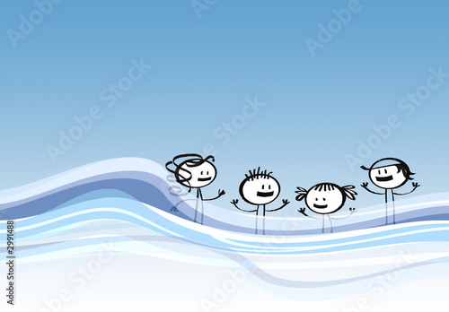 Photo: personnages dans l'eau personnages dans l'eau