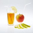juice and apple