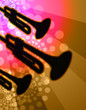 trumpet trio - night club background