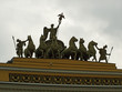 sculptural group on dvorcovaya square of st.peterburg