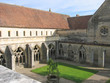cloister of the abbey, noirlac, france cloister of the abbey, noirlac, france