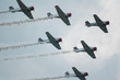 airplanes flying in formation