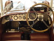 cockpit of vintage racing car