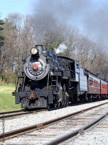 Photo: steam engine 90 under full steam steam engine 90 under full steam