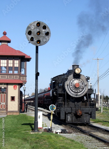 Photo: steam engine signal interlock steam engine signal interlock