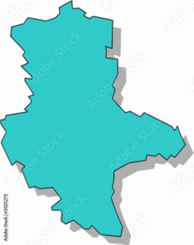 karte sachsen anhalt / map / carte
