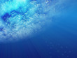 under water
