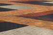 colourful brick paving