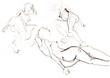 the sketch of naked women