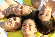 group of happy smiling friends