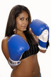 sexy asian girl with boxing gloves