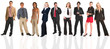 businessmen and businesswoman as an isolated group