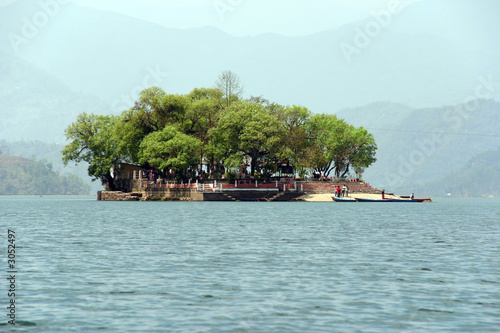 pokhara lake and mountains pokhara lake and mountains