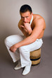 thinking the man