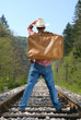 waiting for a train