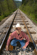 waiting for a train
