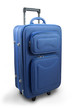 Blue travel suitcase - isolated Blue travel suitcase - isolated