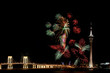 celebration of new year with fireworks celebration of new year with fireworks