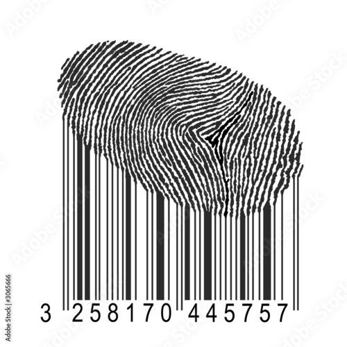 fingerprint with bar code