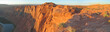 brown cliffs with the desert at the sunset, horseshoe bend, unit