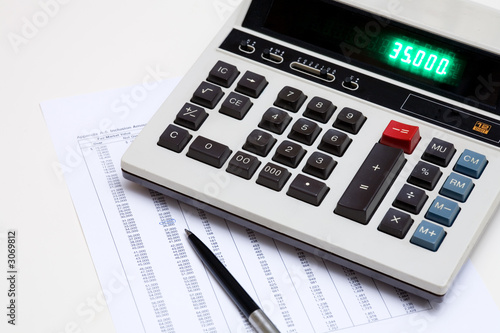 Photo: calculating calculating