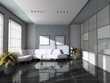 offes interior with white sofa 3d rendering offes interior with white sofa 3d rendering