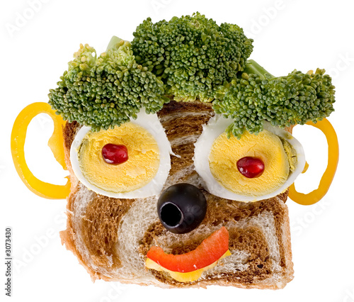 smiling food face smiling food face
