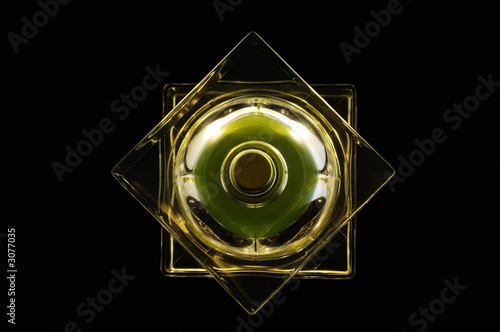 top view of perfume bottle