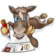 horse and postcard