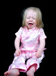 little girl crying