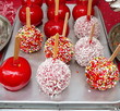 red candy apples