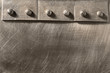 riveted seam on the metal scratched sheet riveted seam on the metal scratched sheet