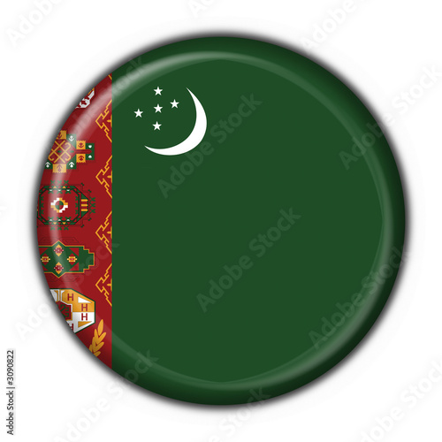 bottone bandiera turkmenistan button flag