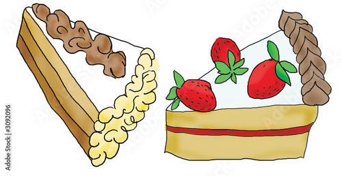 Photo: pieces of a cake pieces of a cake