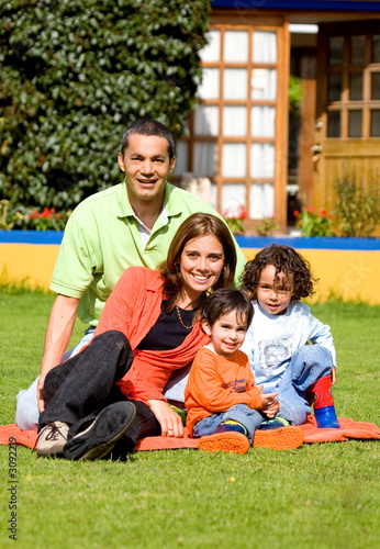 Photo: family having fun outdoors family having fun outdoors